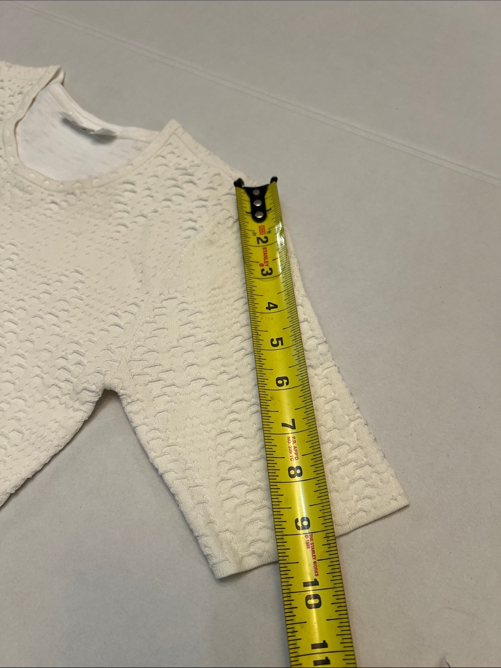 A.L.C. WHITE KNIT STRETCHY SCOOP NECK MIDI DRESS SIZE XS - Picture 15 of 15